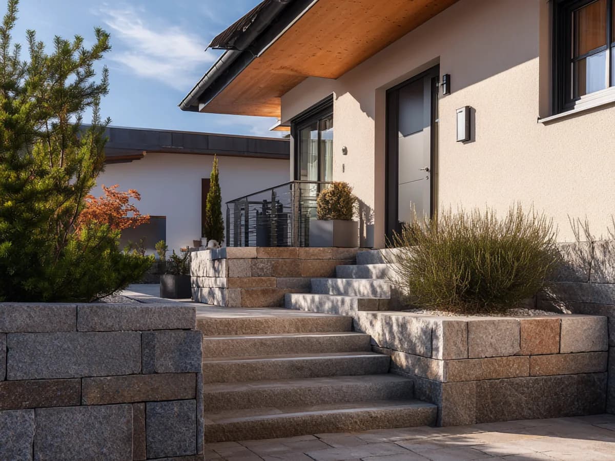 Natursteinarbeiten mit Sandstein und Granit